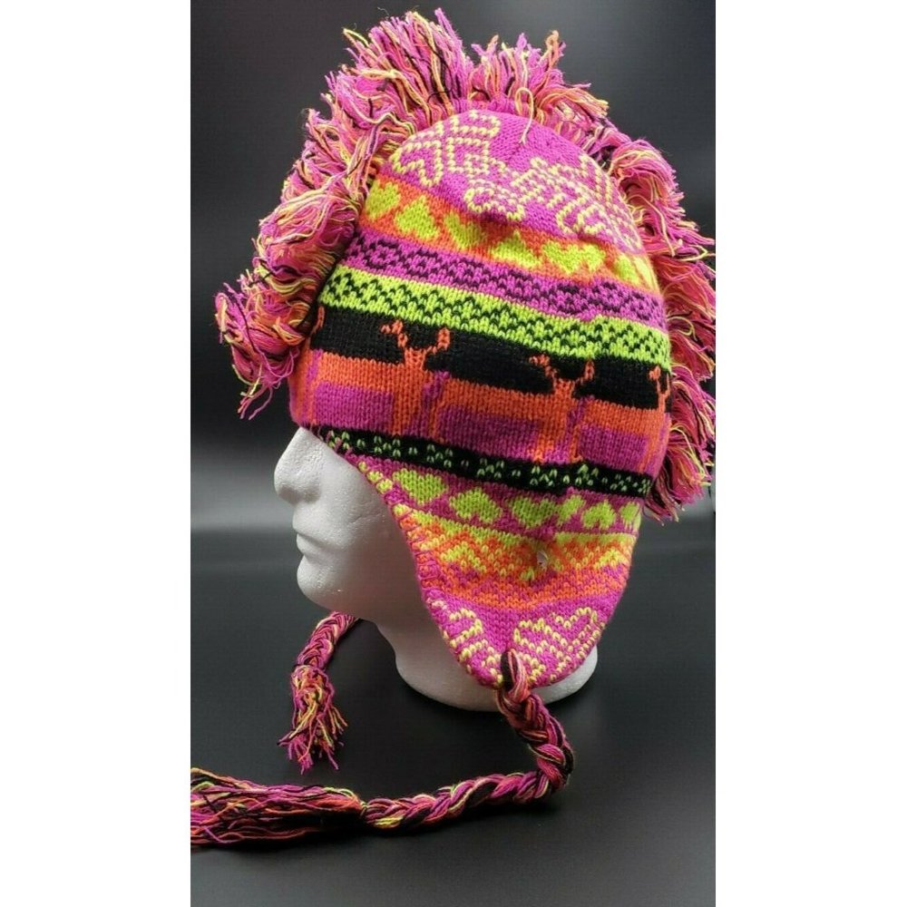 multi color unisex mohawk trapper hat +